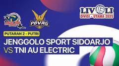 Putri: Jenggolo Sport Sidoarjo vs TNI AU Electric - Livoli Divisi Utama