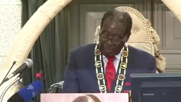 Astaga, Presiden Zimbabwe Tak Sengaja Baca Pidato Ulangan