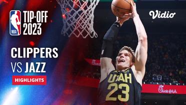 LA Clippers vs Utah Jazz - Highlights | NBA Regular Season 2023/24
