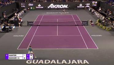 Strom Hunter vs Maria Sakkari - Highlights | WTA Guadalajara Open Akron 2023