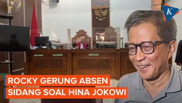 Beda Alamat di Surat Gugatan, Rocky Gerung Absen Sidang soal Hinaan ke Jokowi