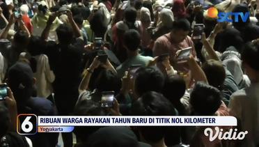 Ribuan Warga Rayakan Tahun Baru DI Titik Nol Kilometer Yogyakarta