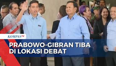 Detik-detik Prabowo-Gibran Tiba di Gedung JCC