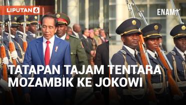 Tatapan Tajam Tentara Mozambik Ketika Jokowi Hendak Pergi