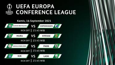 UEFA Europa Conference League | Matchday 01 | 16 - 17 September 2021