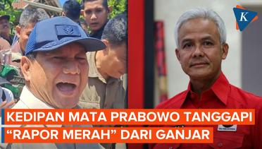 Prabowo Tertawa dan Mengedipkan Mata soal Ganjar Beri Rapor Merah Penegakan Hukum di Era Jokowi
