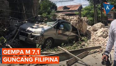 Gempa Bumi M 7,1 Guncang Filipina, Tempat Tinggal hingga RS Rusak Parah