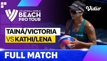 Full Match | Taina/Victoria (BRA) vs Kathi/Lena (AUT) | Beach Pro Tour - Challenge Saquarema, Brazil 2023