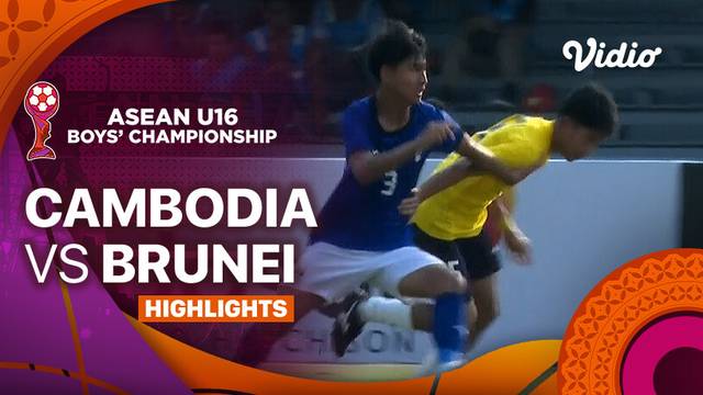 Cambodia vs Brunei Darussalam - Highlights | ASEAN U16 Boys Championships 2024