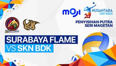 Putra: Surabaya Flame vs SKN BDK Volleyball Club - Full Match | Nusantara Cup 2024