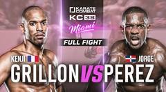FULL FIGHT: Kenji Grillon vs Jorge Perez | Karate Combat 38