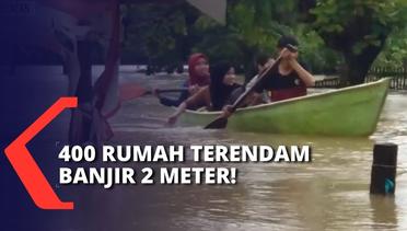 400 Rumah di Marusu Sulsel Terendam Banjir setelah 3 Hari Hujan, Ketinggian Air Capai 2 Meter!
