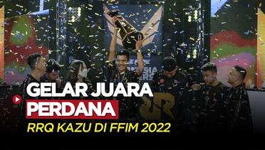 Momen RRQ Kazu Angkat Trofi Perdana di FFIM 2022 Fall