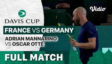 Full Match | Grup C: France vs Germany | Adrian Mannarino vs Oscar Otte | Davis Cup 2022