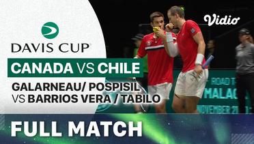 Full Match | Canada (Alexis Galarneau/Vasek Pospisil) vs Chile (Tomas Barrios Vera/Alejandro Tabilo) | Davis Cup 2023