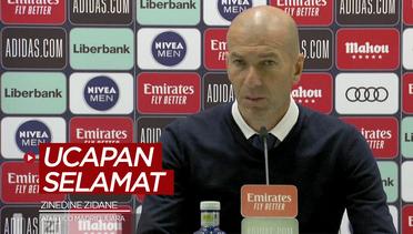 Ucapan Selamat dari Pelatih Real Madrid, Zinedine Zidane untuk Atletico Madrid