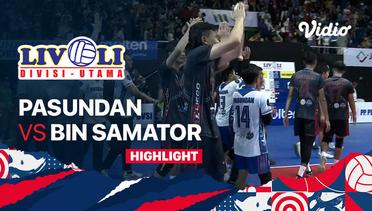 Highlights | Pasundan vs BIN Samator | Livoli Divisi Utama Putra 2022