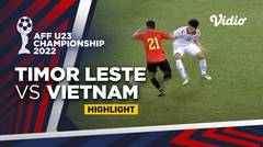 Highlight - Timor Leste vs Vietnam | AFF U-23 Championship 2022
