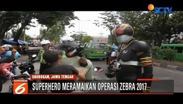 Superhero Ramaikan Operasi Zebra 2017 - Liputan 6 Petang Terkini
