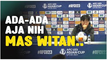 Tingkah Lucu Witan Sulaeman di Preskon Jelang Semifinal Piala Asia U-23, Bikin Shin Tae-yong Ngakak