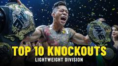 Top 10 Lightweight Knockouts - ONE Highlights