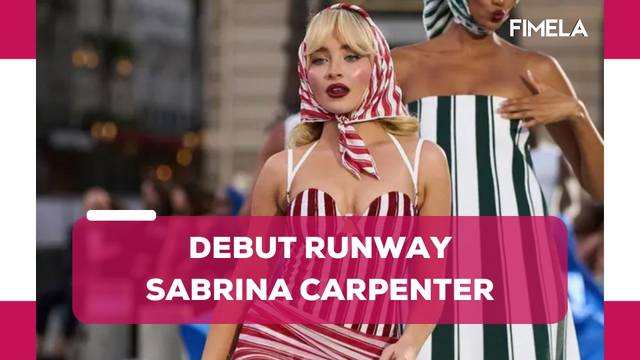 Potret Sabrina Carpenter Debut Melenggang di Runway Vogue World: Paris, Pakai Koleksi Jacquemus