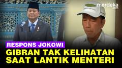 Jokowi Blak-blakan Soal Gibran Tak Kelihatan Saat Prabowo Lantik Menteri di Istana
