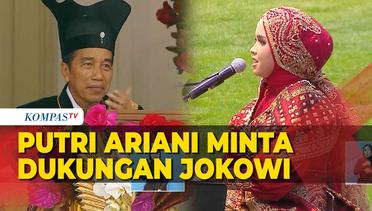 Di Hadapan Jokowi, Putri Ariani Minta Dukungan untuk Semifinal AGT 2023