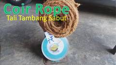 coir rope making industry tali sabut kelapa corda de coco
