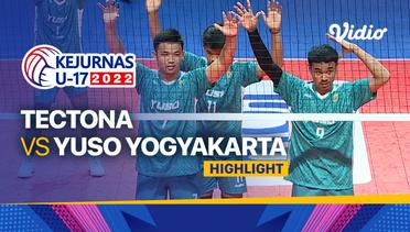 Highlights | Perempat Final - Putra: Tectona vs Yuso Yogyakarta | Kejurnas Bola Voli Antarklub U-17 2022