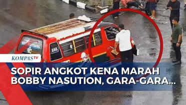 Terobos Lampu Merah dan Tabrak Pemotor, Bobby Menantu Jokowi Marahi Sopir Angkot