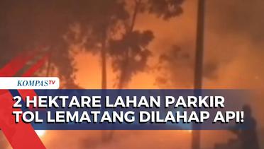 Apa Penyebab Kebakaran 2 Hektare Lahan Parkir di Exit Tol Lematang?