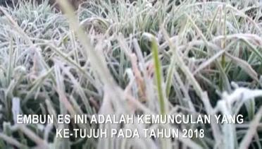Heboh Hamparan Embun Es Jelang Dieng Culture Festival 2018 (Video Amatir)