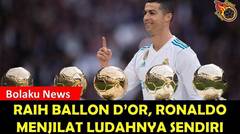 HEBOH!!! Raih Ballon d'Or Ke Lima, Ronaldo Menjilat Ludahnya Sendiri
