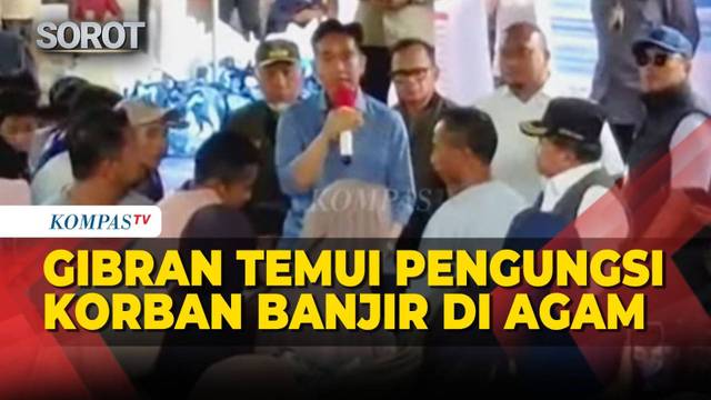 Dialog Wapres Gibran dengan Pengungsi Banjir di Agam Sumbar