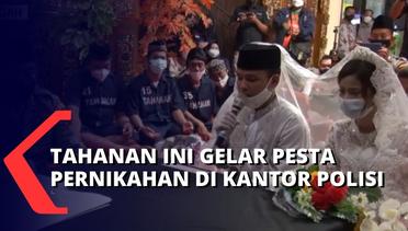 Pernikahan Tak Biasa, Tahanan Asal Semarang Ini Gelar Pernikahan di Kantor Polrestabes Semarang
