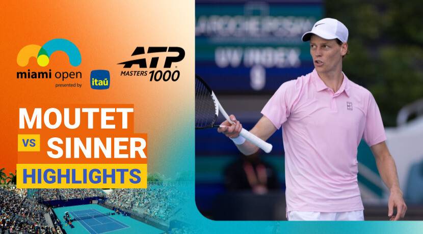 Corentin Moutet vs Jannik Sinner - Round 3 | ATP 1000: Miami Open presented by Itau 2026