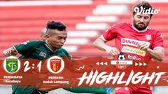 Full Highlight - Persebaya  Surabaya 2 vs 1 Perseru Badak Lampung | Shopee Liga 1 2019/2020