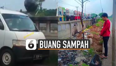 Viral Penumpang Mobil Buang Sampah di Kali, Pelaku Diamankan Polisi