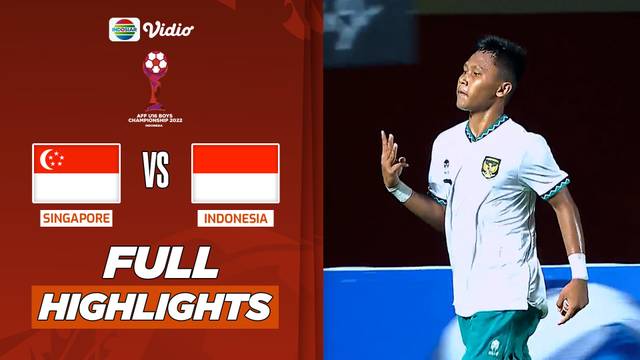 Full Highlights - Singapore VS Indonesia | Piala AFF U-16 2022