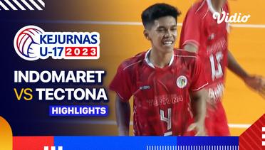 Final Putra: Indomaret vs Tectona - Highlights | Kejurnas Bola Voli Antarklub U-17 2023