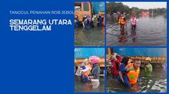 Penampakan "Tenggelamnya" Kawasan Semarang Utara Akibat Rob