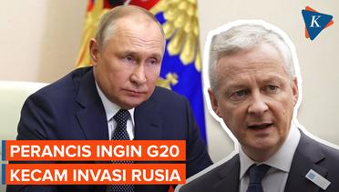 Menteri Perancis Ingin G20 Mengecam Invasi Rusia ke Ukraina