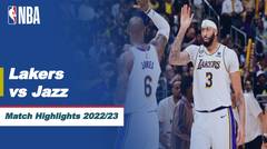Match Highlights | Los Angeles Lakers vs Utah Jazz | NBA Regular Season 2022/23