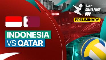 Indonesia vs Qatar - AVC Challenge Cup For Men
