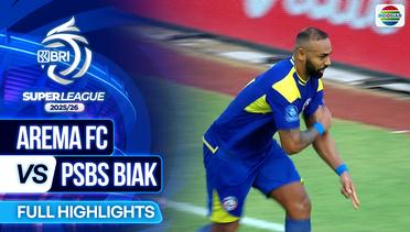 Arema FC VS PSBS Biak - Full Highlights | BRI Super League 2025/26