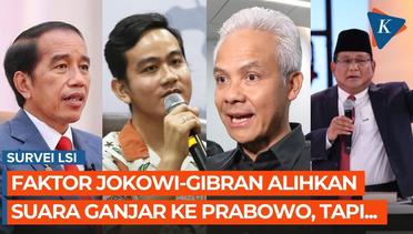 Survei LSI: Faktor Jokowi-Gibran Bisa Alihkan Suara Ganjar ke Prabowo, tapi