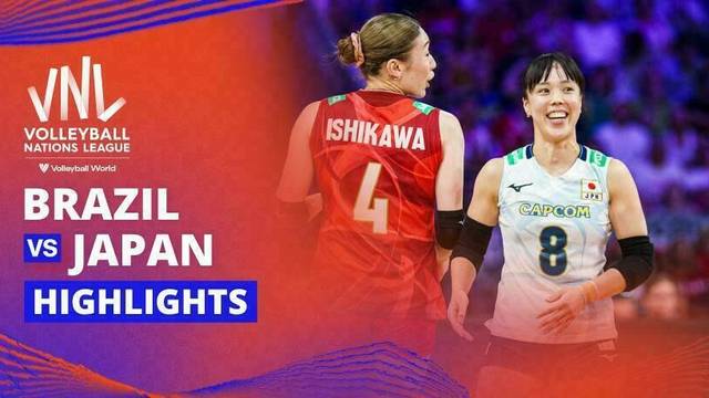 Semi Final Women: Brazil vs Japan - Highlight | Volleyball Nations League 2025