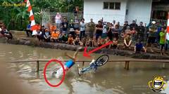 GREGET!! Lomba Sepeda KECEBUR Ini Bikin Penontonnya Tahan Tawa, Simak Gaes!!