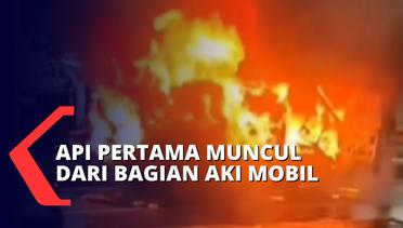 Sebuah Angkot Hangus Terbakar di Cimanggis, Diduga Akibat Percikan Api di Bagian Aki Mobil